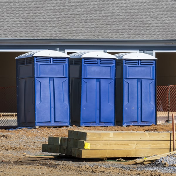 are there any restrictions on where i can place the porta potties during my rental period in Calcium New York